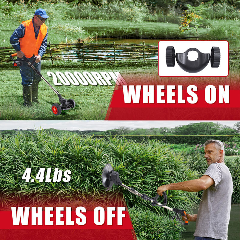 3 In 1 Cordless Grass Trimmer, Weed Eater and Edger
