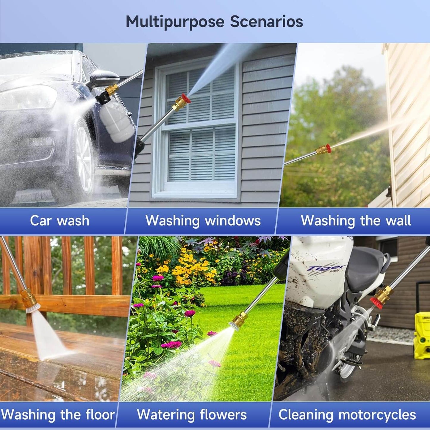 Cordless High Pressure Washer with 2 Batteries